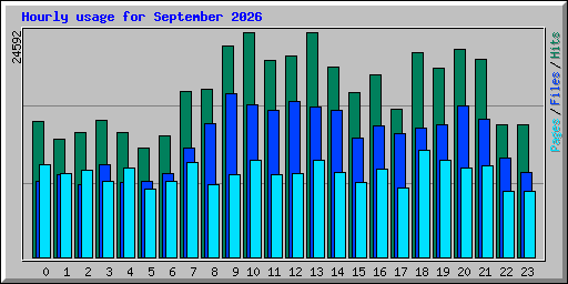 Hourly usage for September 2026